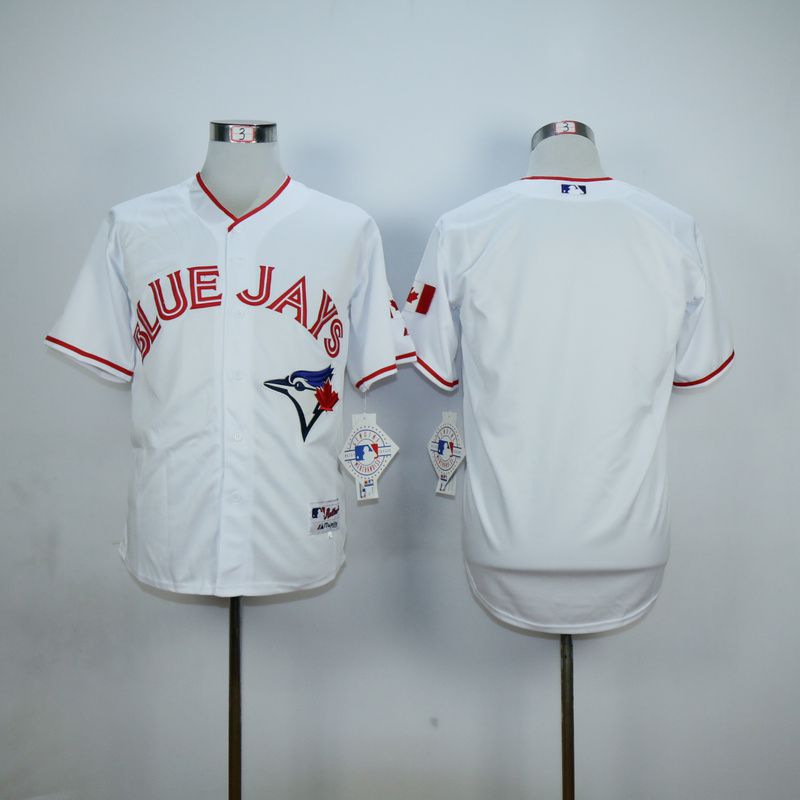 Men Toronto Blue Jays Blank White red MLB Jerseys->youth mlb jersey->Youth Jersey